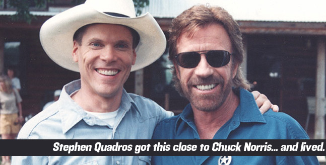 Stephen Quadros and Chuck Norris