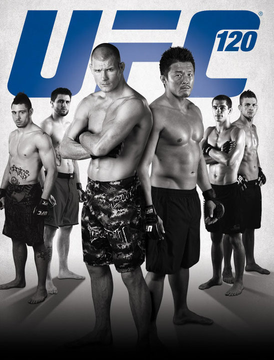 UFC 120 Fight Card Poster