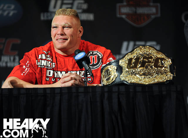Brock Lesnar at UFC 116 post-fight press conference
