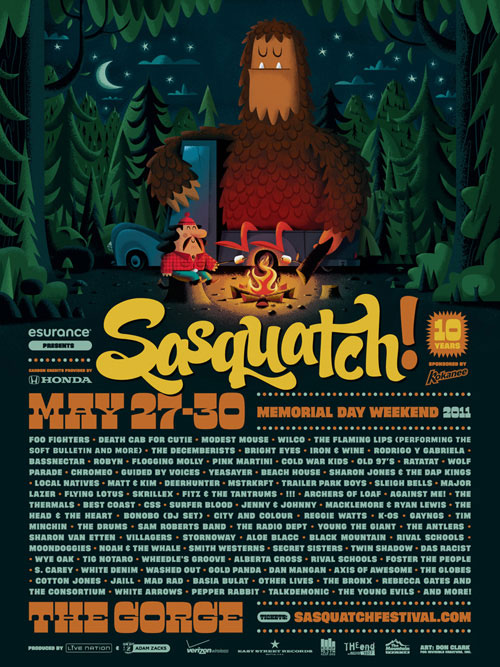 Sasquatch 2011 Lineup