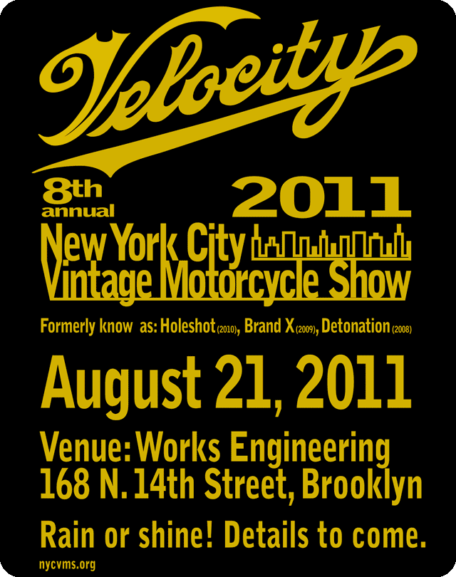 Velocity 2011 NYC Vintage Motorcycle Show