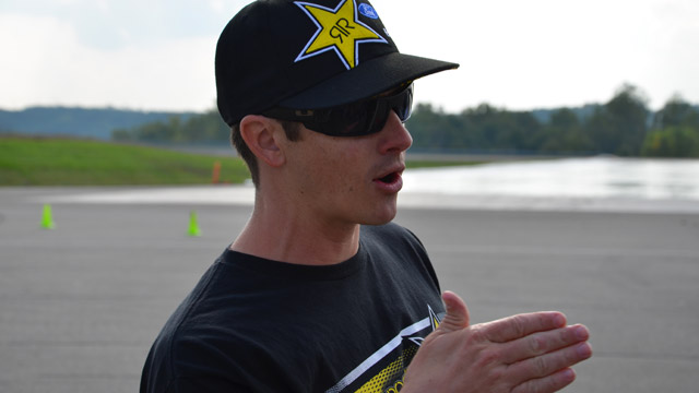 Tanner Foust at the Octane Academy