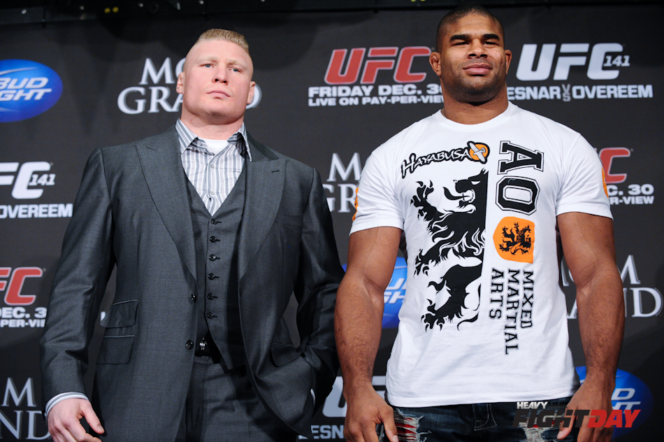 Brock Lesnar and Alistair Overeem UFC 141 Press Conference