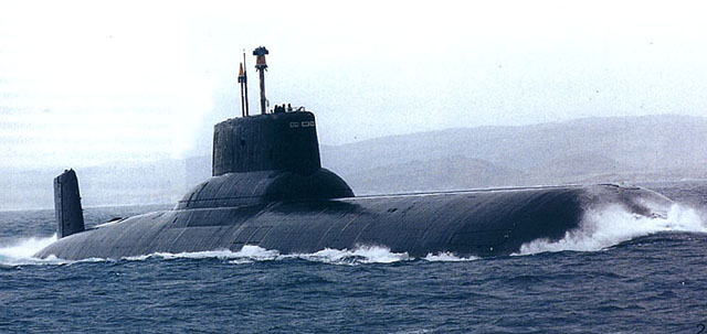 akula russian nuclear sub submarine gulf of mexico