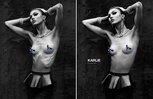 Karlie Kloss skinny model numero photoshop