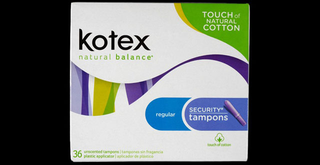 kotex tampons stolen