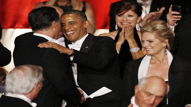 President Barack Obama and Governor Mitt Romney at the Annual Alfred E. Smith Dinner
