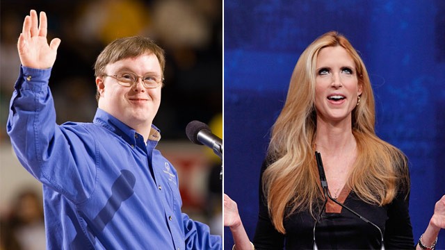 Special Olympics Athlete John Franklin Stephens and Ann Coulter