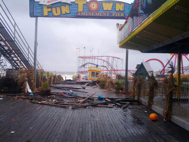 funtown pier seaside heights hurricane sandy NJ Jersey Shore