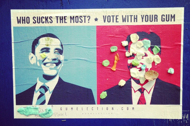 Mitt Romney NYC Gum