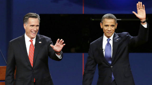 Barack Obama, Mitt Romney, Tie, Poll, Election 2012, debates
