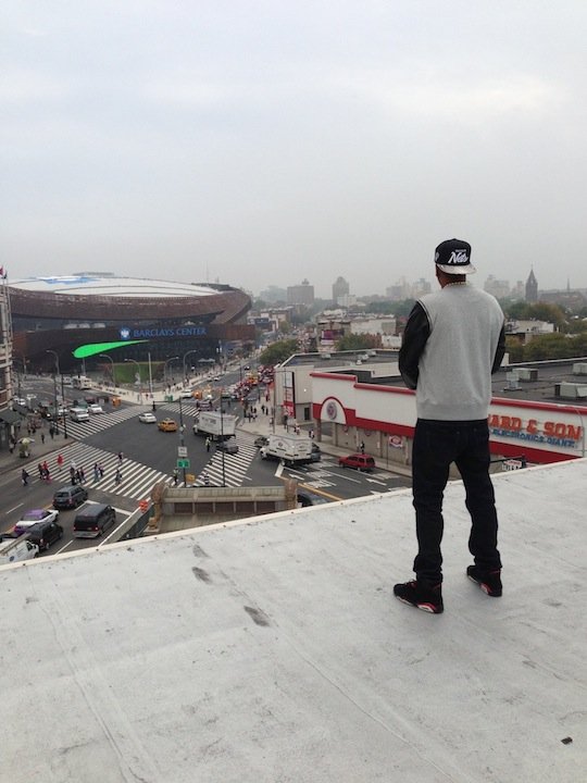 Jay-Z Standing on the Roof of 560 State Street 