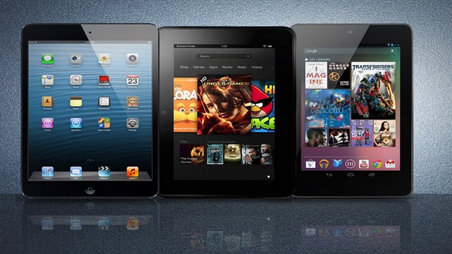 The iPad Mini, Kindle Fire HD and Nexus 7