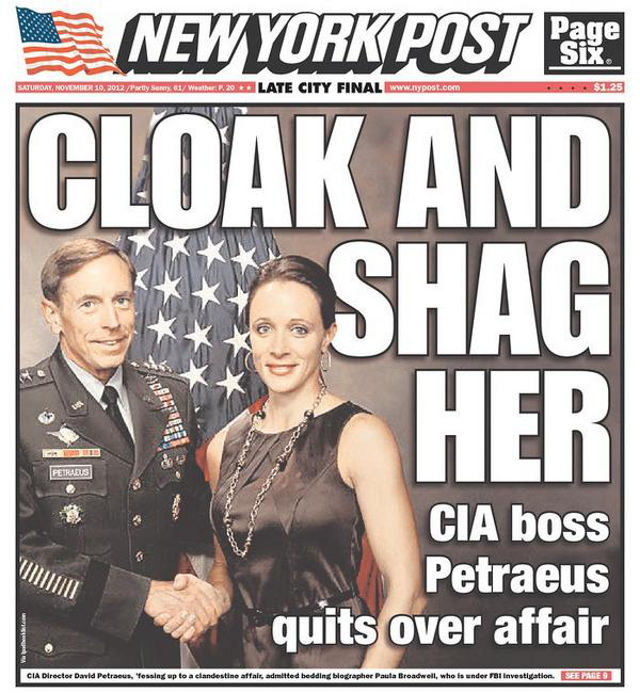 New York Post Petraeus Cover