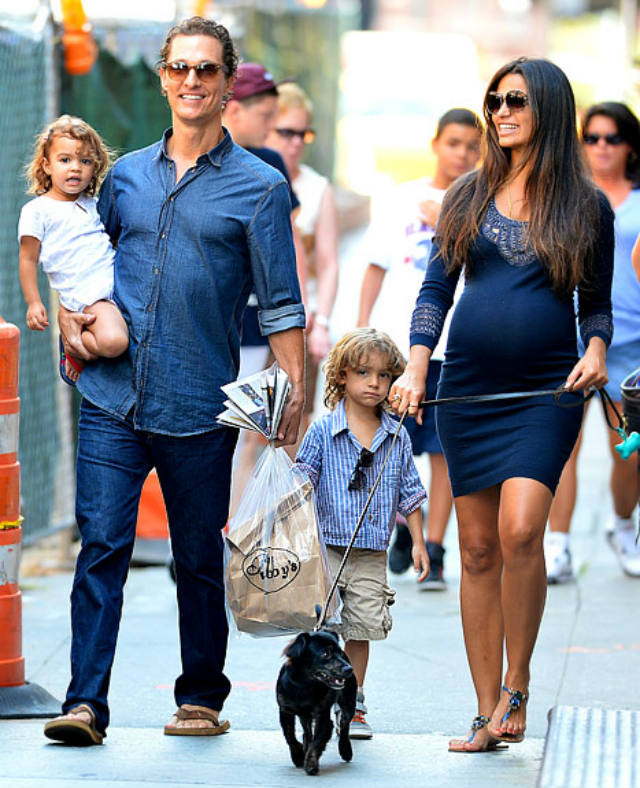 Matthew McConaughey, Camila Alves, baby, family