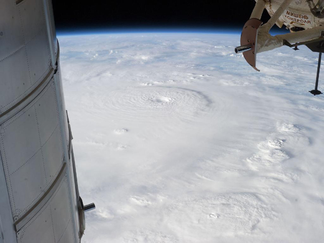 typhoon bopha landfall space