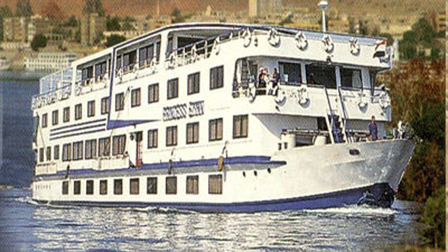 Cruise ship sinks in Egypt, Cruise ship sinks on River Nile, Asswan, Egypt.
