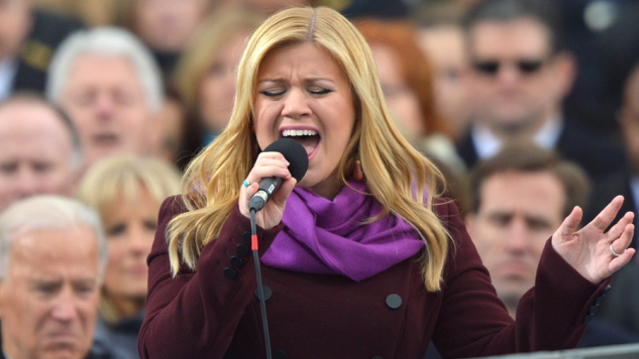 Kelly Clarkson did not lip sync her performance of "My Country 'Tis of Thee" at President Barack Obama's second Inauguration