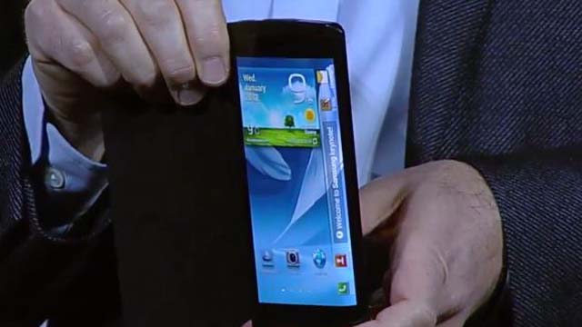 Samsung's Bendable Phone CES 2013