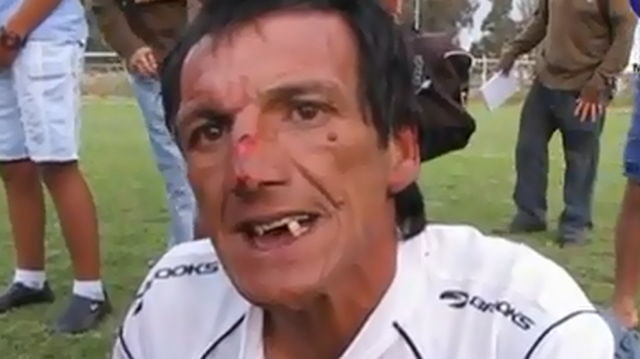 soccer referee attacked chile video