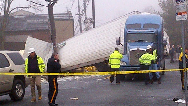 NJ Transit train hits tractor-trailer