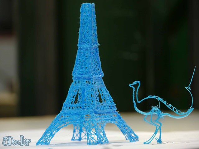 The 3Doodler, a 3D printing pen being funded on Kickstarter