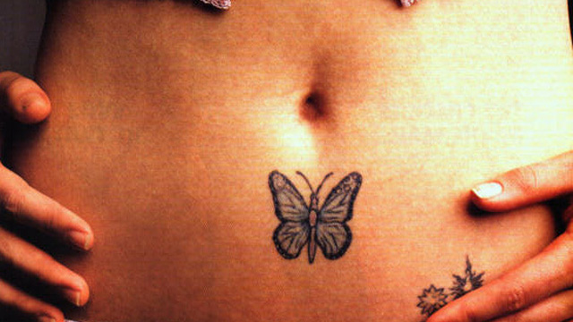 Butterfly Tattoo Drew Barrymore