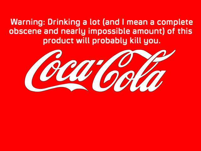 Coke Coca Cola Warning