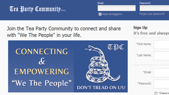 Tea Party Community, Conservative Alternative to Facebook, Facebook Censorship