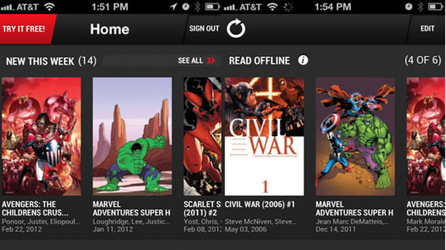 Marvel Unlimited App 