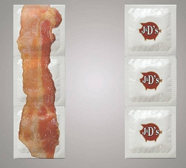 bacon flavored condom