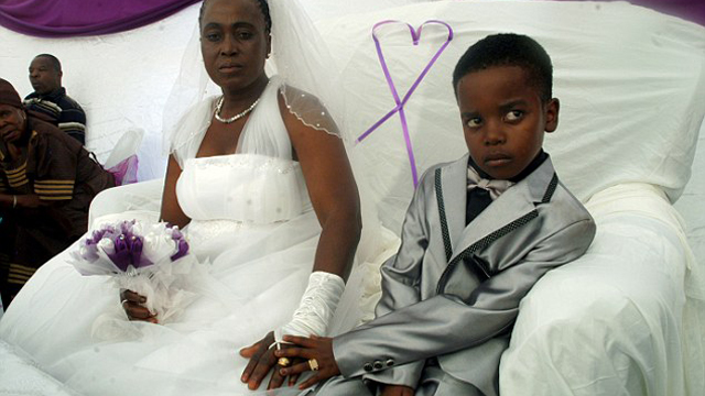 eight year old 61 marries grandpa