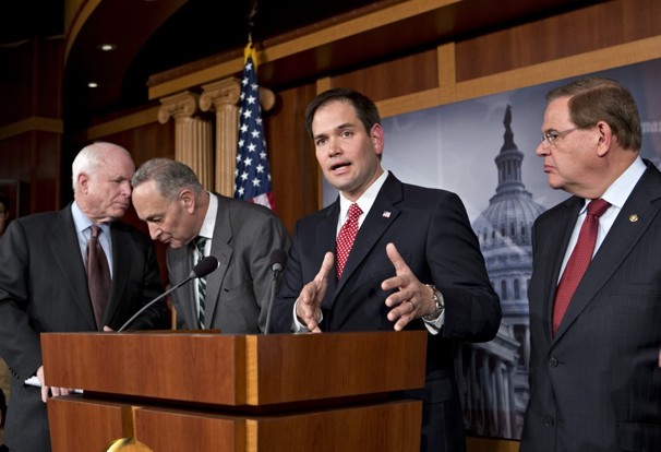 Members of Senate Immigration Reform's "Gang of 8". 
