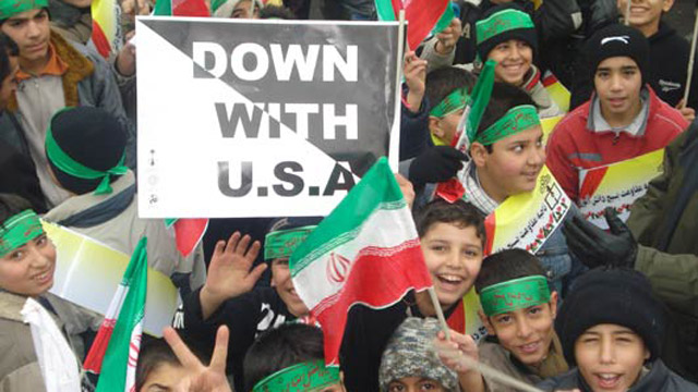 Iran down with USA