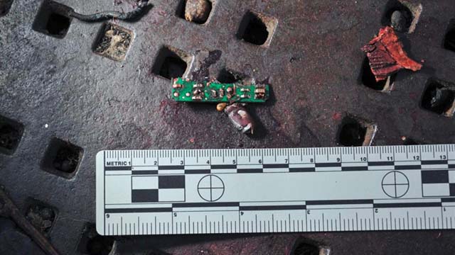 New Pictures of the Bomb Fragments from the Boston Marathon Explosion Photo via Joint Terrorism Task Force