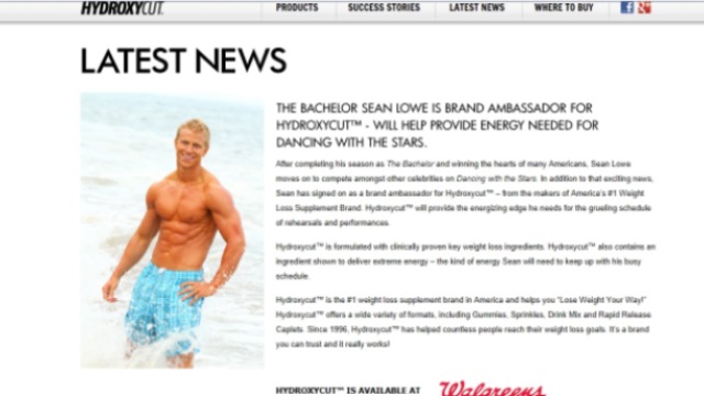 Sean Lowe, Sean Lowe Abs, Hydroxycut, DWTS, Dancing With The Stars