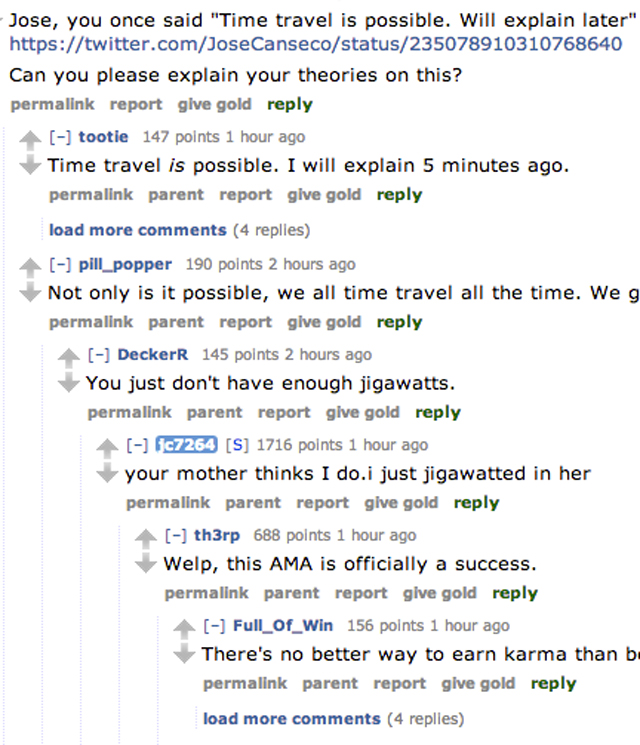 jose canseco, reddit, ama