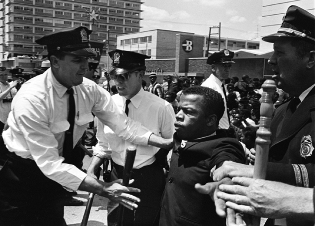 Lewis During Civil Rights Demonstration