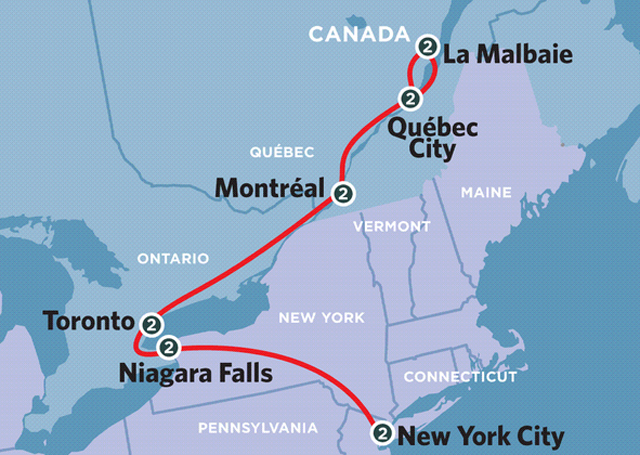 International train route in question