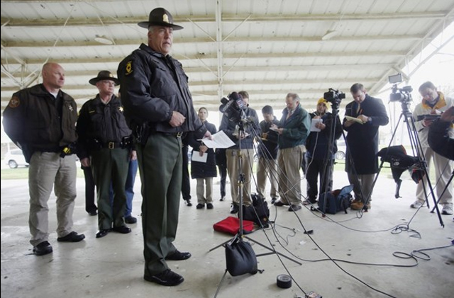 State Police addresses media after five people are found slain in their own home