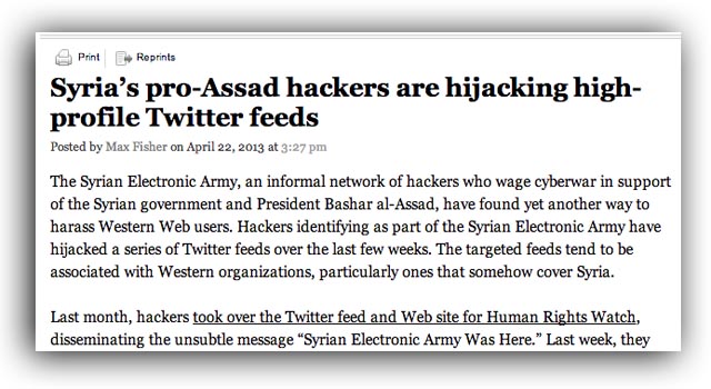 ap twitter hacked syrian electronic army