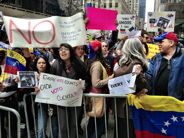 Venezuela Protest New York nicolas maduro 