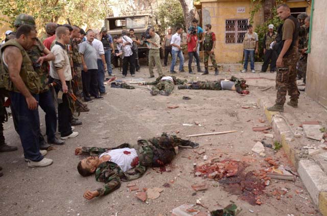 Syria uprising civil war suicide bombers