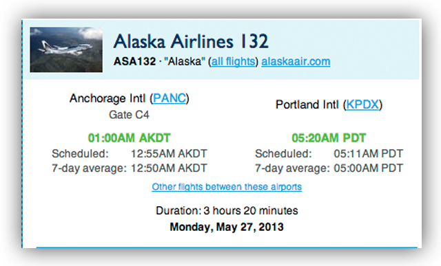 alaska air flight 132