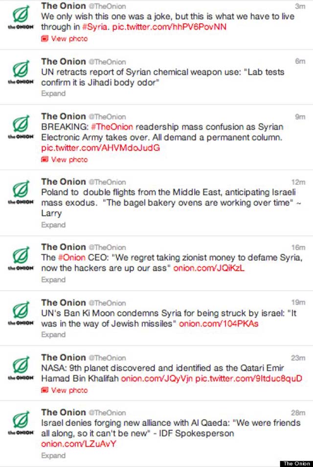 the Onion Syria tweets
