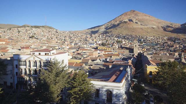 View of Potosi, UNESCO World Heritage Site, Bolivia, South America