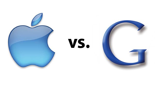 apple vs google, google vs apple, apple google