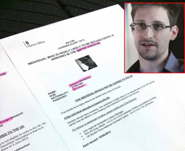 Edward Snowden Asylum UK