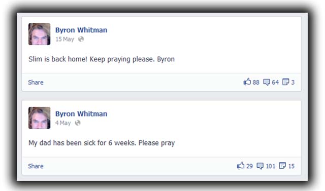 Byron Whitman Slim Whitman son Dies