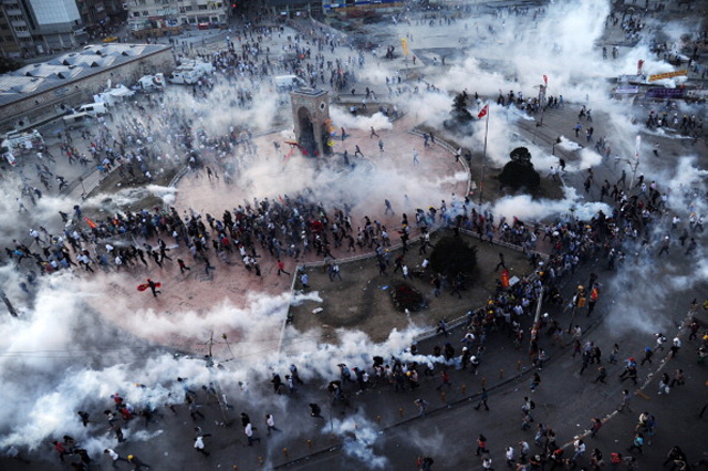 Turkey Protests Taksim Square